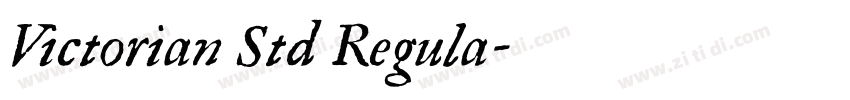 Victorian Std Regula字体转换